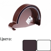 Заглушка Profil 130/100 правая коричневая