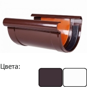 Соединитель желоба Profil 130/100 с уплотнителем белый
