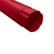 Труба соединительная Grand Line 125/90 Ral 9003 1 м