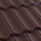 Черепица композитная Metrotile MetroBond коричневая