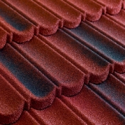 Черепица композитная Metrotile MetroBond Красно-черная