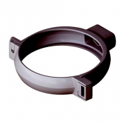 Хомут трубы Interplast 125/80 пластиковый серо-коричневый Ral 8019