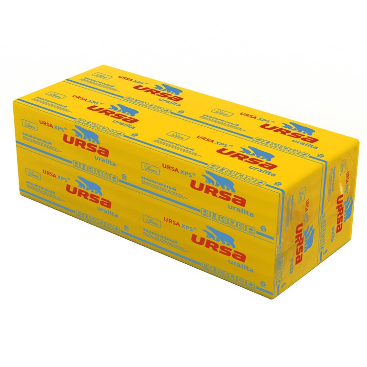 Экструдированный пенополистирол Ursa Xps-N-Iii-L G3 1250х600х50 мм Экструдированный пенополистирол Ursa Xps-N-Iii-L G3 1250х600х50 мм