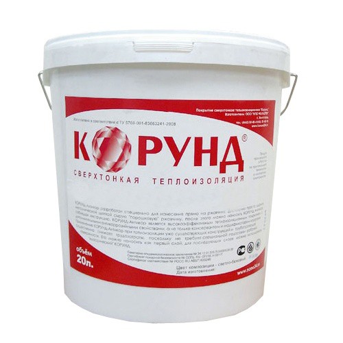 Жидкая теплоизоляция Корунд Фасад 20 л Жидкая теплоизоляция Корунд Фасад 20 л