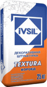 Декоративная штукатурка для фасадных и внутренних работ Ivsil Textura (Короед)