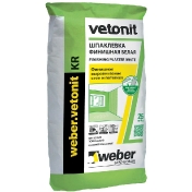 Шпатлевка известковая Weber-Vetonit Kr бежевая 25 кг