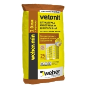 Штукатурка декоративная минеральная Weber-Vetonit min Короед 2 мм